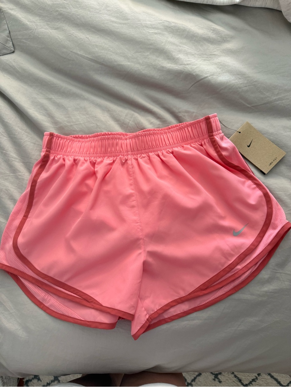 Nike Women's Coral Pink Dri-FIT Athletic Shorts